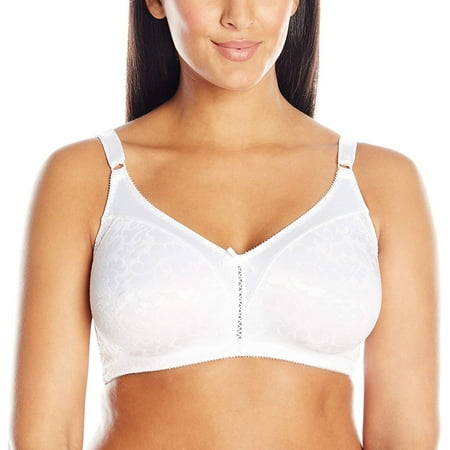 

BALI White Double Support Lace Wirefree Spa Closure Bra US 42C UK 42C NWOT