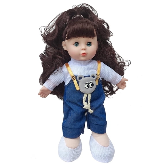 Muñeca bebé DZDJCCS de 33 cm, suave y realista, con ojos que parpadean