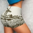 thumbnail image 4 of Daiia Dutch Windmill Pattern Women's Workout Shorts Biker Shorts - High Waisted Workout Spandex Tummy Control Gym Running Yoga Shorts-Large, 4 of 8