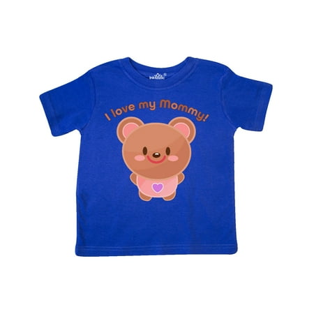 

Inktastic I Love My Mommy- cute baby bear Gift Toddler Boy or Toddler Girl T-Shirt