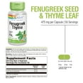 thumbnail image 5 of Solaray Fenugreek  Thyme 950 mg | Healthy Respiration  Digestion Support | 50 Servings | 100 VegCaps, 5 of 7