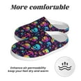 thumbnail image 6 of Disketp mushroom Skull star Women's Men's Slippers Plush Slip-On House Slipper for Winter Indoor Soft Cushion Non-slip Fluffy Slides Slippers-11, 6 of 7