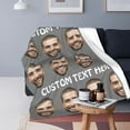 thumbnail image 4 of Skartam Personalised Photo Blanket Custom Blankets Throw with Picture Collage Text for Adults Family Customised Birthday Anniversary Wedding Gifts, 4 of 5