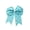 Blue, variant on 7.5 Inch Polka Dot Hair Bow with Tails Grosgrain Ribbon Hair Clip