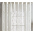 thumbnail image 2 of WARM HOME DESIGNS Semi Sheer 102" x 84" Lace Curtains for Patio Doors with Attached Valance & Tassels. LUN PATIO 84 IVORY, 2 of 3