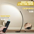 thumbnail image 6 of Dimmable LED Floor Lamp with 3 Color Temperatures, Ultra Bright 2000LM Arc Floor Lamps for Living Room, Modern Standing Tall Lamp with Remote Control Reading Floor Lamp for Bedroom Office Classroom, 6 of 9