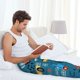 thumbnail image 5 of Balery Construction Trucks Pantalones de pijama para hombre, pijama ultraligero, pantalón de descanso-X-Large, 5 of 6