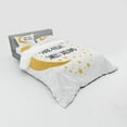 thumbnail image 3 of Ambesonne Saying Bedding Set 3 Pcs, Cheerful Calligraphy, Twin XL, Sand Brown Black, 3 of 3