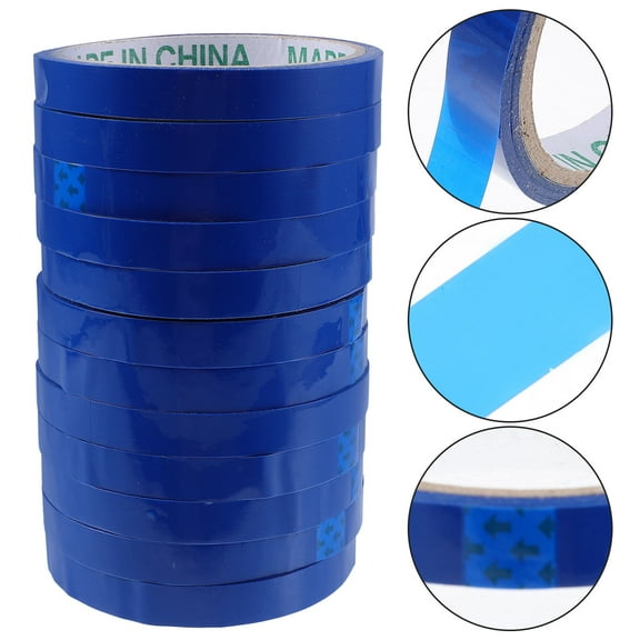 HEALEEP Clear Packing Tape Bopp Blue 12Pcs 30m Roll