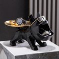 thumbnail image 3 of Dog Statue Sculpture Bulldog Animal Statue Room Decoration Accessorie, 3 of 5