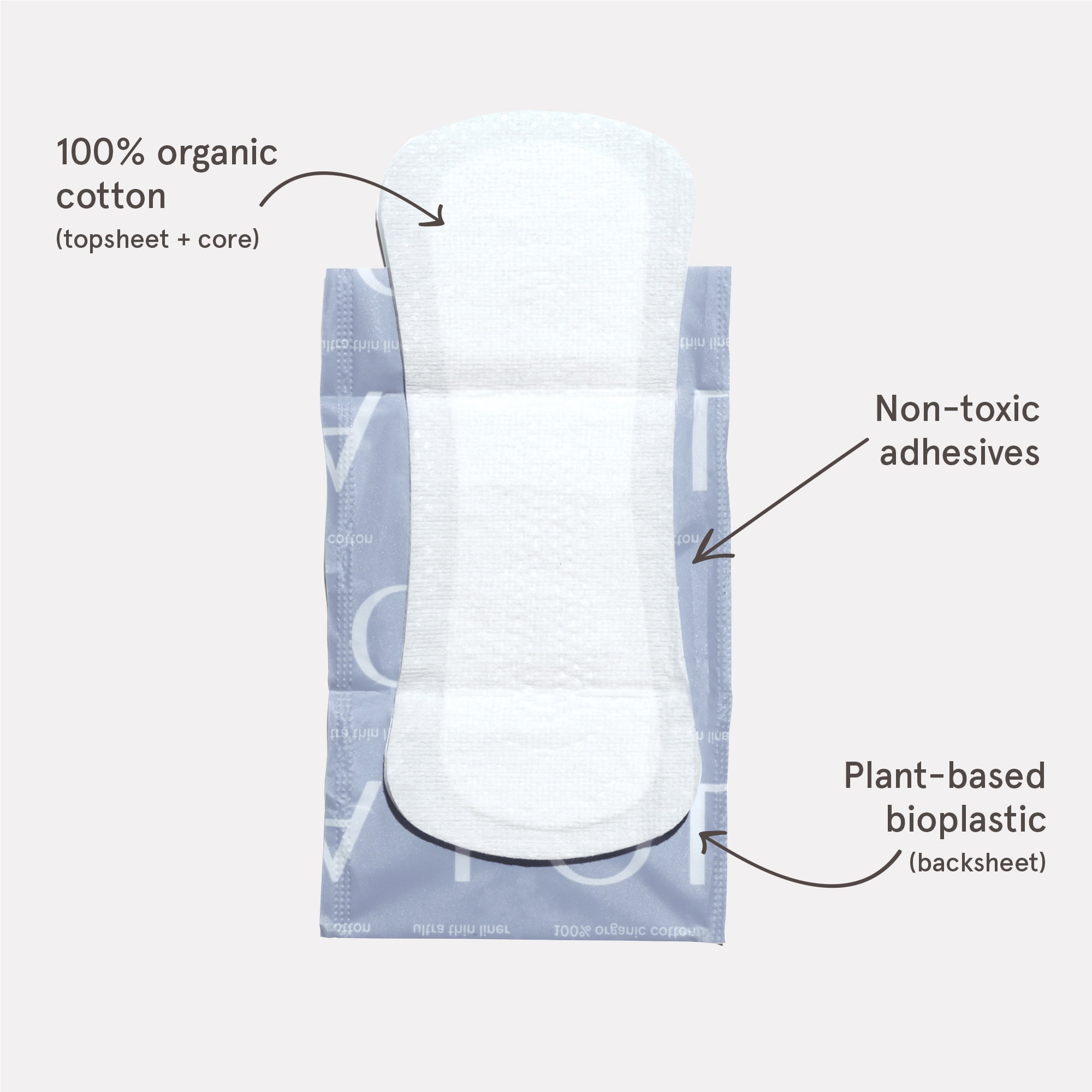 LOLA Ultra Thin Liners, 100% Organic Cotton, Light Absorbency, 108 Count