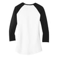 thumbnail image 6 of Mafoose Women Juniors Very Important 3/4-Sleeve Raglan T-Shirt Black/ White 3XL, 6 of 6