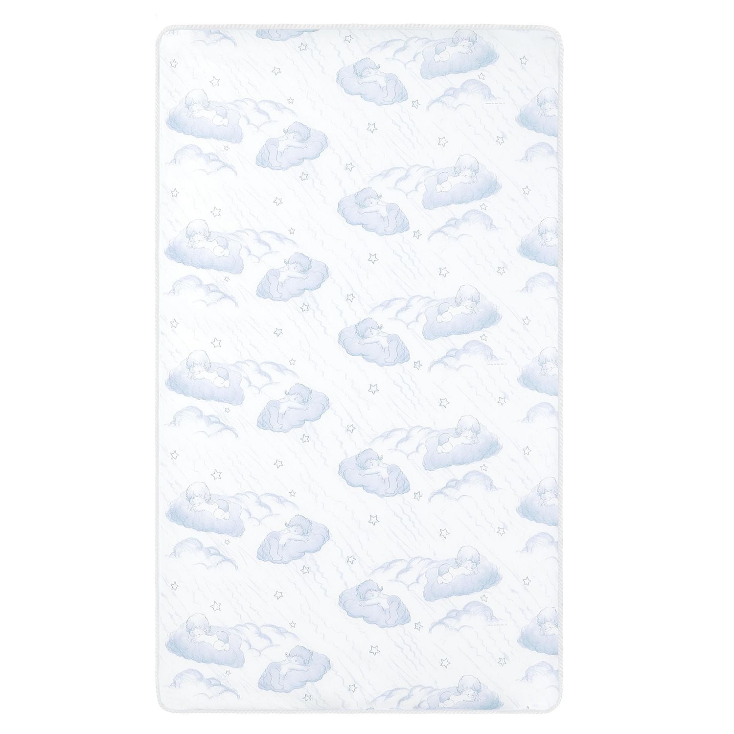 Dream On Me Twilight 5” 80 Coil Spring Crib and Toddler Bed Mattress In Blue