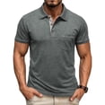 thumbnail image 2 of Posijego Mens Button T-Shirts Golf Style Summer Casual Shirts for Men Business Office Short Sleeve Collared Tops, 2 of 6