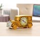 thumbnail image 3 of (patrón aleatorio). Color bronce. Reloj despertador de coche clásico. Tamaño 18,6*7,1*7,6 cm, 3 of 14