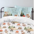 thumbnail image 1 of Juego de cama infantil personalizado Woodland Camper (edredón o funda nórdica), 1 of 5