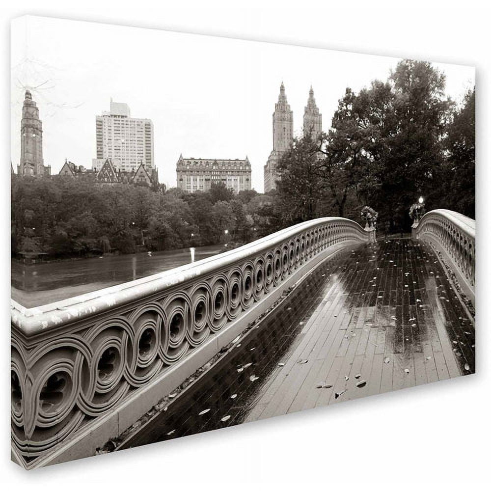 Trademark Fine Art "Bow Bridge 2010" Canvas Art by Chris Bliss