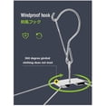 thumbnail image 3 of Stainless Steel Coat Hanger, Thick Steel, Windproof Hook, Suitable For Home Drying Socks, Underwear, Round Cool Drying Rack, 3 of 6