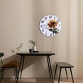 thumbnail image 4 of dajkiuy Clearance 30cm European Retro Rustic Sunflower Wall Clock Home Living Room Decoration Wall Clock, 4 of 4