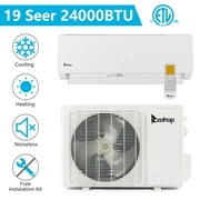 Zimtown 24000 BTU Wifi Enabled 19 SEER Cools Up to 1500 Sq.Ft 230V Energy Efficient Mini Split Air Conditioner & Heater Ductless Inverter System