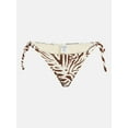 thumbnail image 2 of No Boundaries Zebra Print Side Tie Bikini Bottoms, Women’s XXS-XXL, 2 of 5