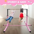 thumbnail image 5 of EUROCO Expandable Gymnastics Bar for Kids, Height Adjustable Horizontal Training Bar Home Gym, 5 of 7