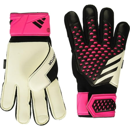Adidas BLACK/WHITE/TEAM SHOCK PINK Unisex-Adult Predator Goalie Gloves, US 8