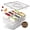 Cream, variant on Cook With Color 8-Compartment Snackle Box, Charcuterie and Snack Container, Divided Serving Tray with Lids and Handle, Dishwasher Safe, White