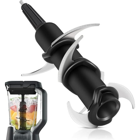 Replacement Ninja Blender Blade for Ninja 72 oz Pitcher, Compatible with Ninja Kitchen System 1100W Pitcher BL660C BL740 BL770 BL642 BL500C, Black