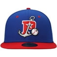 thumbnail image 2 of Men's New Era Blue Stockton Ports Authentic Collection Road 59FIFTY Fitted Hat, 2 of 6