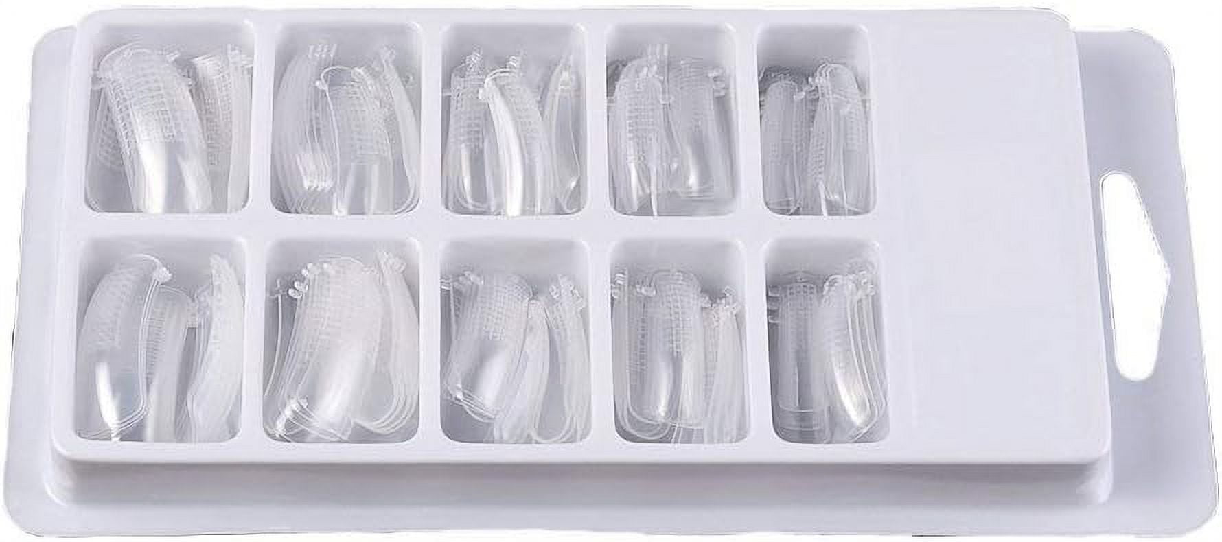 100 Nagelformen Für Acryl, Gel & Polygel – Wiederverwendbar, Mit Längenskala, 10 Verschiedene Größen, Transparent