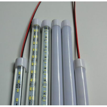 

12V/24V 24/48LED Strip Light Tube Bar Hard Rigid Lamp White For Car Caravan Home