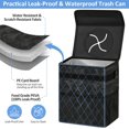 thumbnail image 3 of Car Trash Can Bin for Back Seat Leak Proof, Cute Car Trash Bag Hanging, Vehicle Trash Can for SUV Truck Van, Automotive Garbage Cans Front Seat Camo Black, 3 of 14
