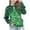 #214-Green, variant on AUNVITO Christmas Print Crewneck Sweatshirt for Kids 5-15Y, Long Sleeve Fleece-Lined Casual Top with Stretch Fabric, Holiday Graphic Design, No Hood, Daily Wear