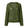 thumbnail image 2 of Vedolay Casual Jackets Women's Fall Casual Open Front Long Sleeve Work Business Lapel Jacket,Green L, 2 of 4