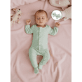 thumbnail image 4 of BemeyourBBs Baby Girl Fall Footies and Headband 2 Pcs Set Plaid Long Sleeve Romper, 4 of 8