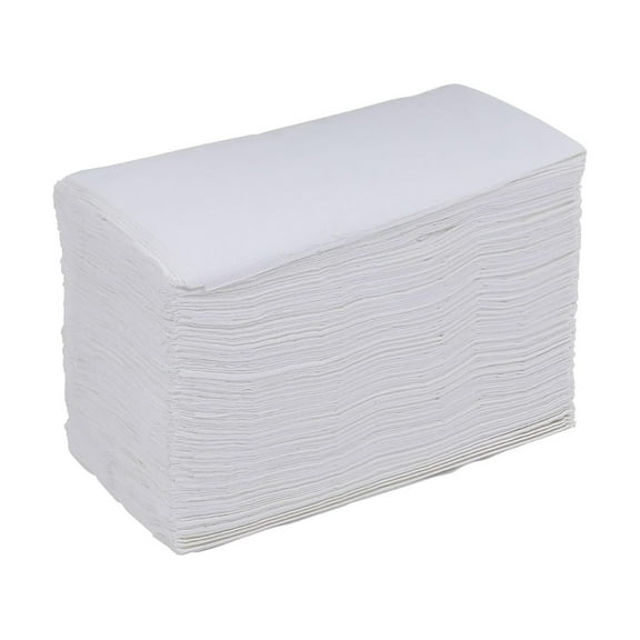 LoWyiL BWK8308 17 in. x 15 in. 2-Ply Dinner Napkin - White (100/Pack, 30 Packs/Carton)