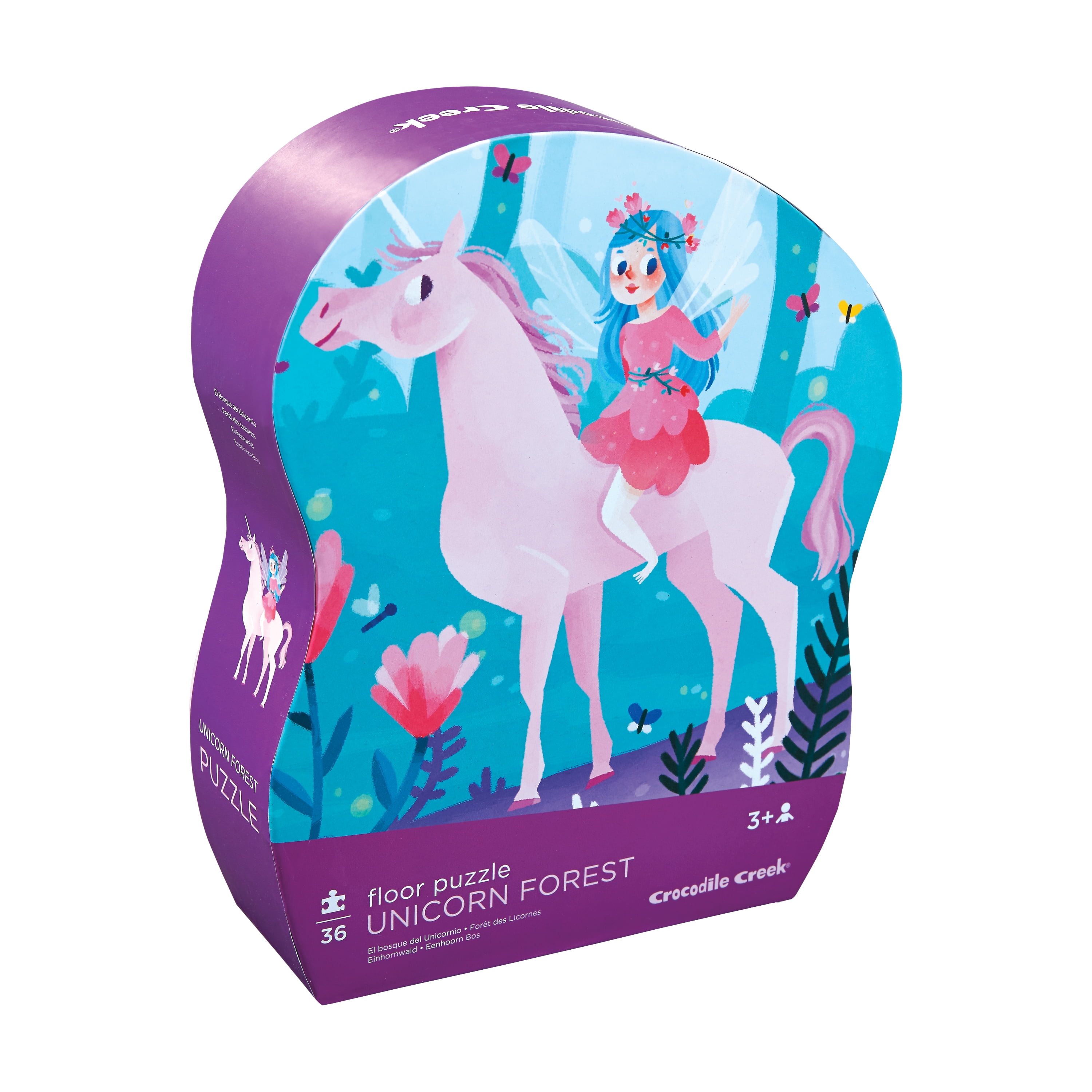Fairytale 4 Jigsaw Puzzles In A Box Rainbows Mermaids Ballerinas. Unicorns 