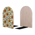 thumbnail image 2 of Lsque Cute Sunflowers Printed Wood Bookends,Non-Skid Bookend for Shelves,Heavy Duty Support Bookends,Non-Slip Foam Pads for Office, Home, and Library,1 Pair, 2 of 8