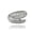 Silver White Stone Beauty, variant on Mens Titanium Steel Snake Ring Polished Band Geometric Design Silver White Stone Ring Fashion Jewelry Gift Now