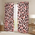 thumbnail image 2 of Castle Fairy Leopard Print Curtains Pack of 2 (42x84 Each),Cheetah Print Curtains Blackout, 2 of 6