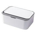 thumbnail image 1 of Nvzi Caja para toallitas húmedas antideslizante y fácil de abrir, caja universal para almacenar toallitas húmedas, contenedor recargable con tapa, color gris, 1 unidad., 1 of 3