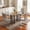 Table with 4 Light Gray Chairs, variant on Sumdeal 5-Piece Oval Glass Dining Set, Seats 4, White Faux Leather Chairs