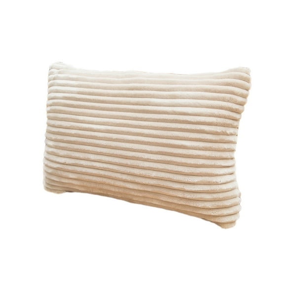 Momihoom Plush Ribbed Decorative Throw Pillow, Cozy Textured Cushion for Sofa, Bed, and Living Room