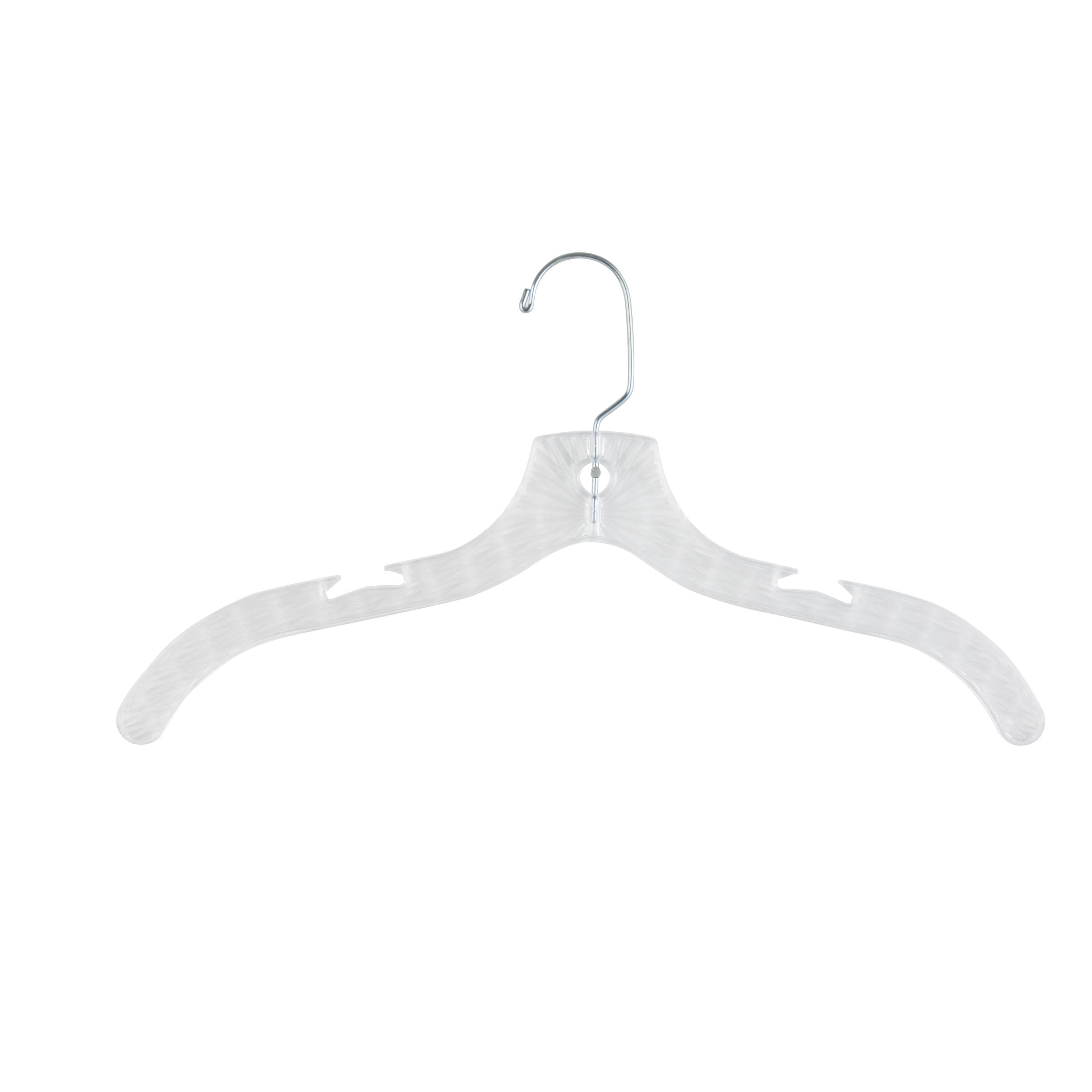 Clear Clothes Hangers 16, 20 Pack Plastic Coat Hanger for Adult Closet,  Durable Bling Ganchos de Ropa with Swivel Hook, Notched Shoulders 