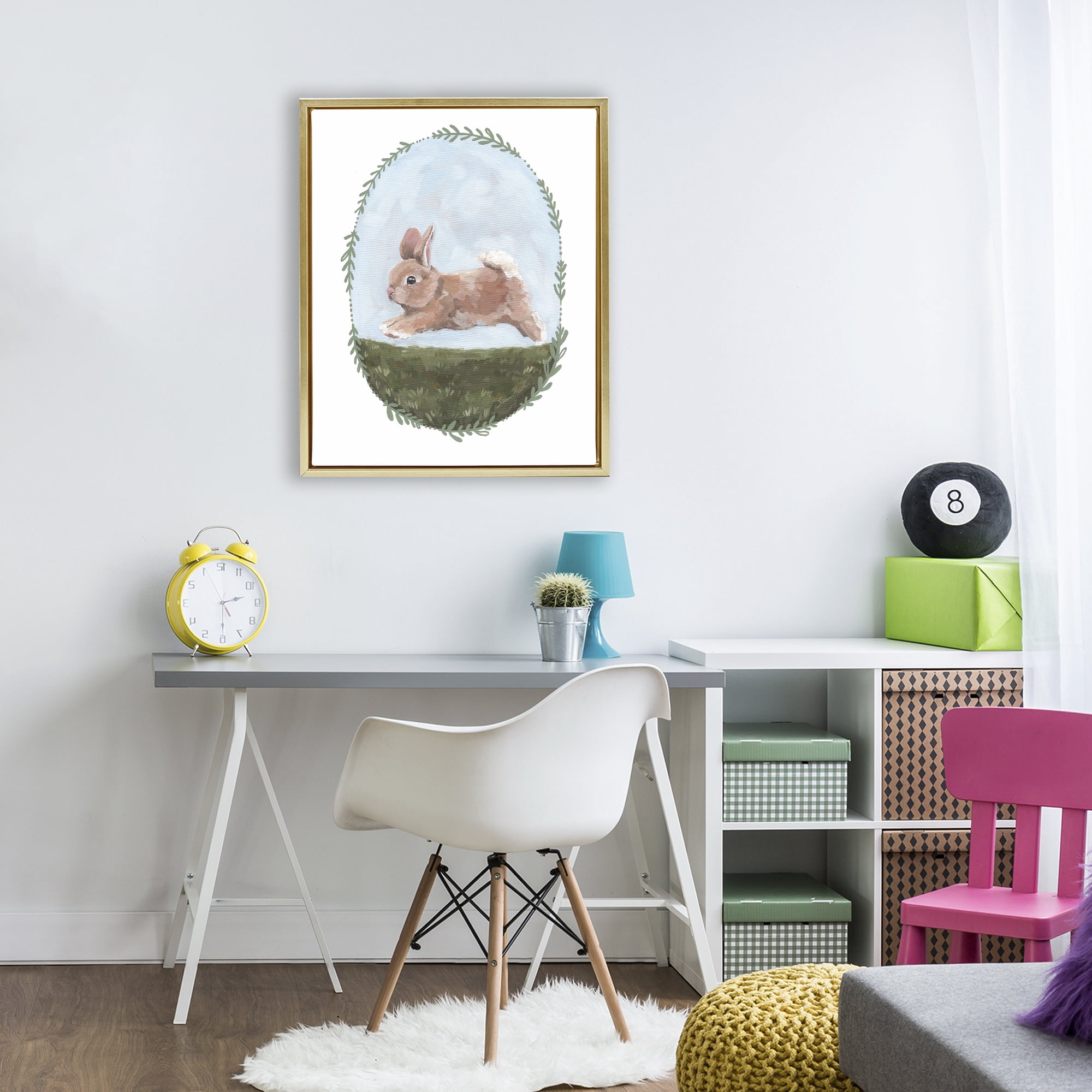 Stupell Industries The Goodness of Spring Gold Framed Floater Canvas Wall Art, design by Sara Baker