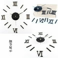 thumbnail image 4 of Roman Numerals Frameless Large Acrylic Mirror Surface 3D DIY Wall Clock Home Office School Wall Decor Clock Stickers, 4 of 8