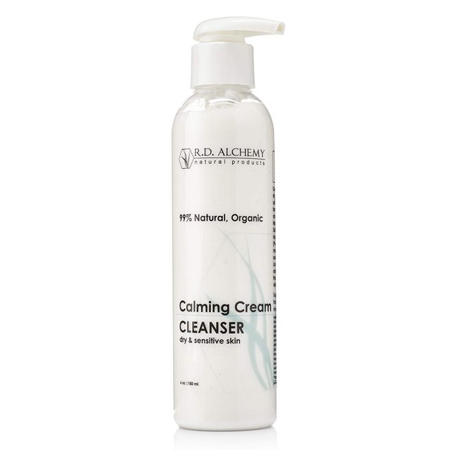 RD Alchemy - Crema limpiadora calmante natural y orgánica. Jabón facial sin sulfatos para pieles secas y sensibles: calmante mientras limpia e hidrata.