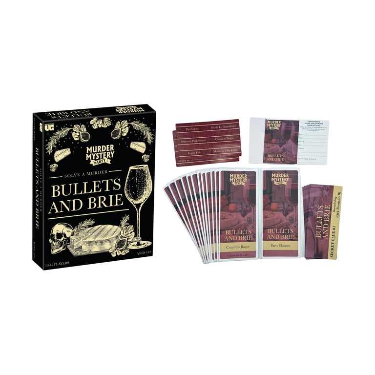University Games Murder Mystery Party - Bullets and Brie - Walmart.com