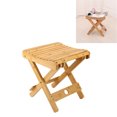thumbnail image 1 of Stool, Round Corner Wear  Bamboo Folding Stool  For Men For Traveling, 1 of 8